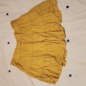 Mustard mini skirt